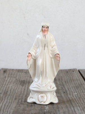 Porcelain Virgin Mary Statue