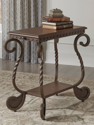 Rafferty Chairside End Table Dark Brown - Signature Design By Ashley