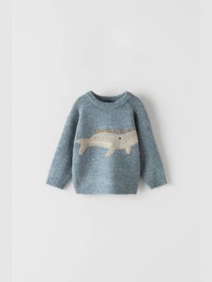 Knit Whale Sweater