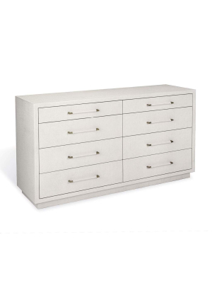 Interlude Home Taylor 8 Drawer Chest In White