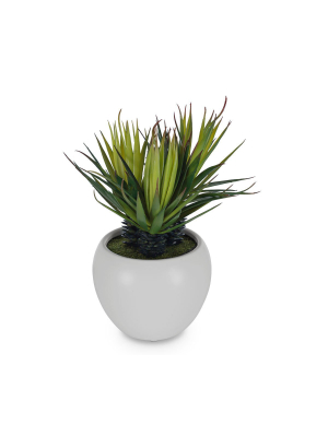 Small Potted Faux Palm