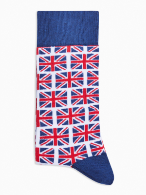 Union Jack Motif Socks