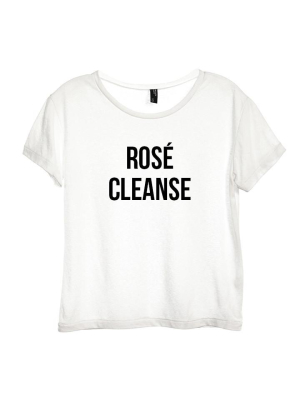 Rosé Cleanse  [distressed Women's 'baby Tee']