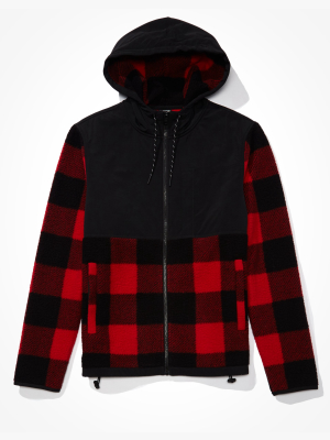 Ae Hooded Sherpa Jacket