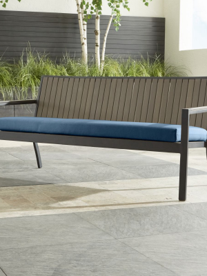 Alfresco Ii Grey Sofa With Sapphire Sunbrella ® Cushion