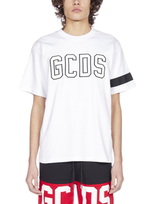 Gcds Logo Embroidered T-shirt