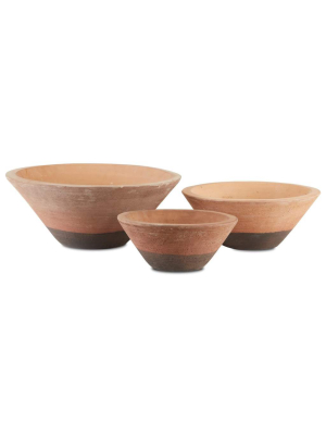 Currey & Company Cottage Black Bowl (set Of 3)