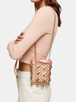 Shell Pink Cage Mini Bag