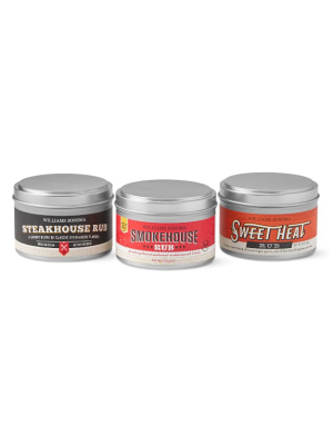 Williams Sonoma Steak Lovers Rubs, Set Of 3