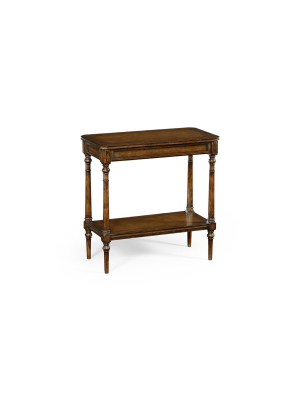 Country Living Style Walnut Side Table