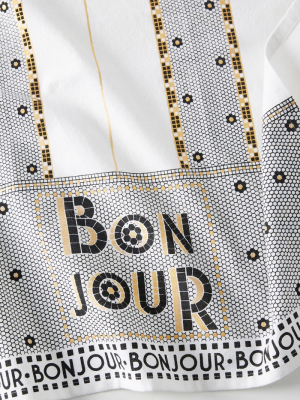 Bistro Tile Bonjour Dish Towel