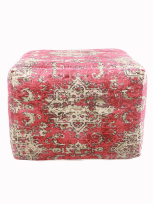 Olivia Square Moroccan Inspired Pouf - Décor Therapy