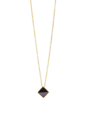 Lavalliere Necklace - Black Onyx