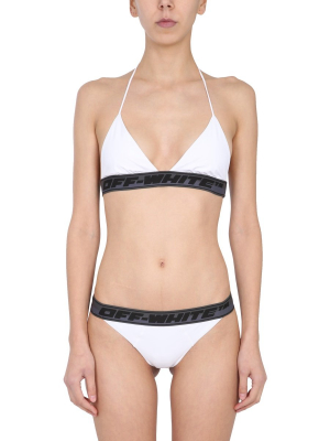 Off-white Logo Tape Two-piece Bikini