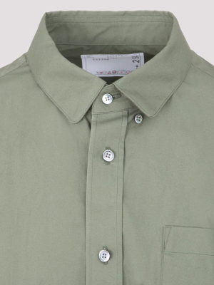 Sacai Long-sleeved Poplin Shirt