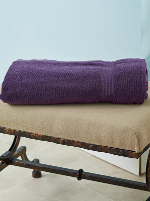 Lakeside Oversized Bath Towel With Zero Twist Cotton Design For Quick Drying