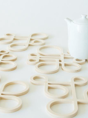 Insideout Wood Trivet - Small - By Toma Objects
