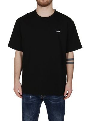 C2h4 Logo Print Round Neck T-shirt