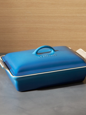 Le Creuset ® Heritage Covered Rectangle Marseille Blue Baking Dish