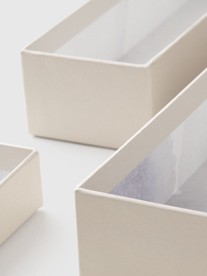 Small Hikidashi Storage Boxes – Set Of 14, Clarity
