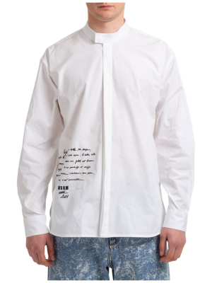 Msgm Slogan-print Shirt