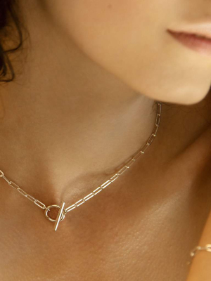 Silver Love Link Necklace