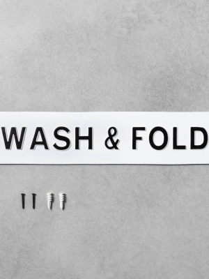 'wash & Fold' Wall Sign White/black - Hearth & Hand™ With Magnolia