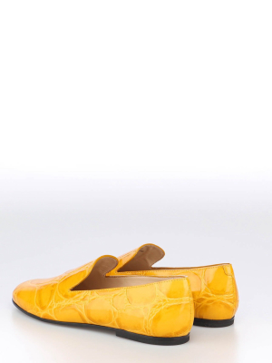 Tod's Embossed Slip-on Loafers