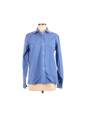 J.crew Classic Blue Long Sleeve Button-down Shirt