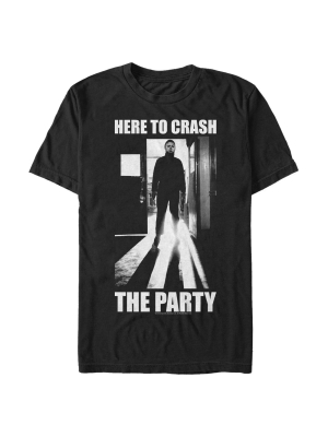 Men's Halloween Ii Michael Myers Crash The Party T-shirt