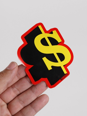 Money Sign Sticker