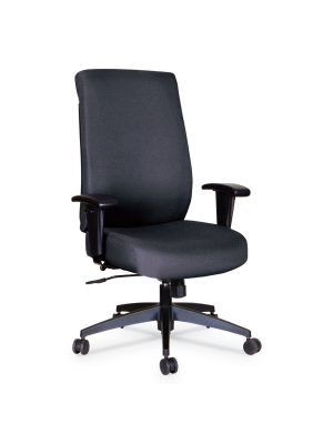 Alera® Wrigley Series High Performance High-back Synchro-tilt Task Chair Black Fabric Hps4101