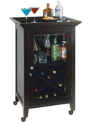 Howard Miller 695074 Butler Wine Console Black Coffee