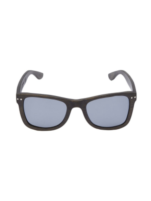 Floating Full Bamboo Sunglasses - Charcoal Black/gray