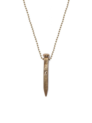 Railroad Spike Ball Chain Necklace