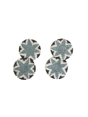 Kazi Silver Blue Hope Coasters