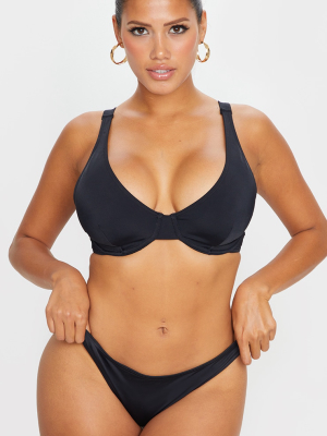 Black Mix & Match Fuller Bust Underwired Bikini...