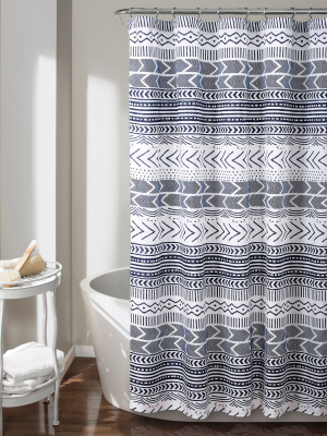 Hygge Geo Shower Curtain - Lush Décor