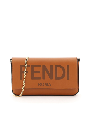 Fendi Logo Chain Strap Shoulder Bag