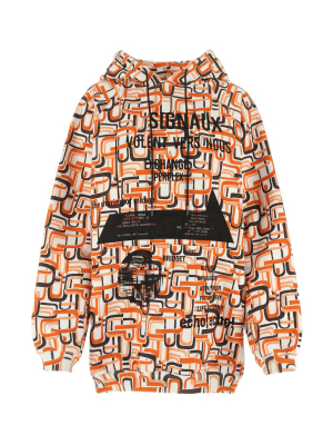 Prada Graphic Print Oversized Hoodie