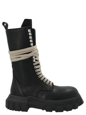 Rick Owens Phlegethon Lace-up Bozo Tractor Boots