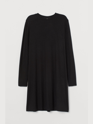 Ribbed Jersey Dress