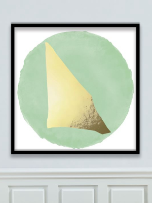 The Arts Capsule Framed Print - Mint Round