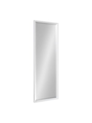 17.5" X 49.5" Calter Full Length Wall Mirror White - Kate And Laurel