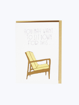 Yellow Chair Card