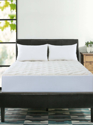 King Copper Infused Mattress Pad White - St. James Home