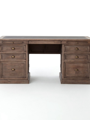 Lifestyle Large Desk In Sundried Ash