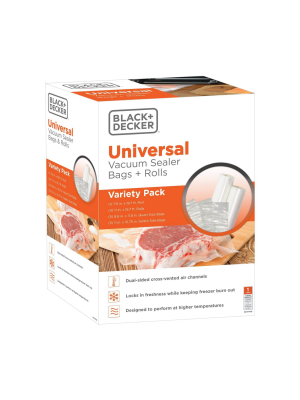 Black+decker Variety Pack Vacuum Sealer Bags