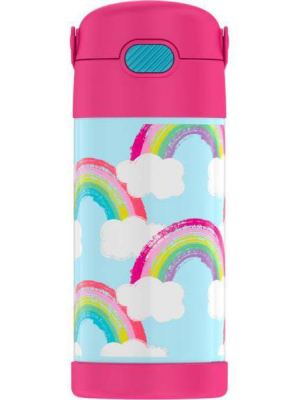 Thermos Rainbow 12oz Funtainer Water Bottle With Bail Handle - Pink/blue