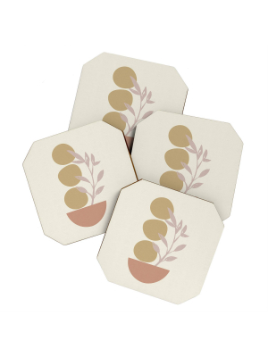 4pk June Journal Desert Botanicals Coasters - Society6